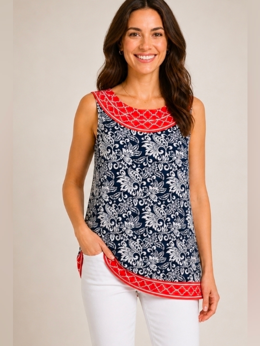 ❤ MAX STUDIO SLEEVELESS TOP / SHIRT, SMALL